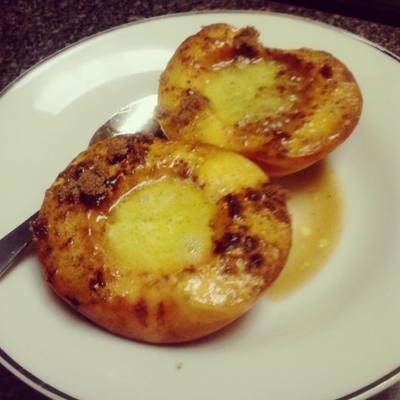 pêssegos assados ​​... mmm