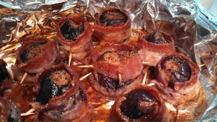 bacon embrulhado figos