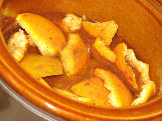 potpourri laranja temperada (não alimentar)