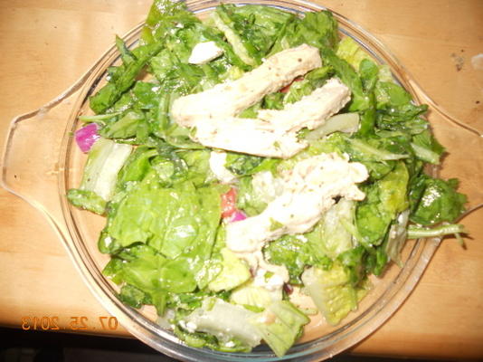 salada de frango vegan grega assada sem frango