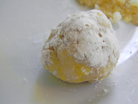 bolinhos de bola de neve de limão azedo