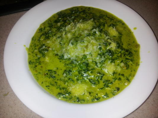 espinafre indiano creme - não palak paneer