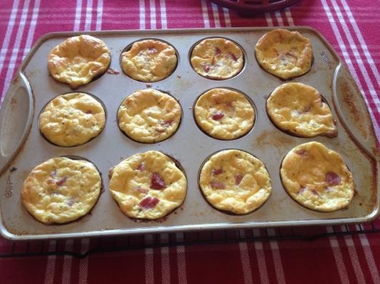 muffins de ovo crocante