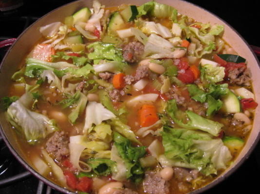 sopa de salsicha ribollita