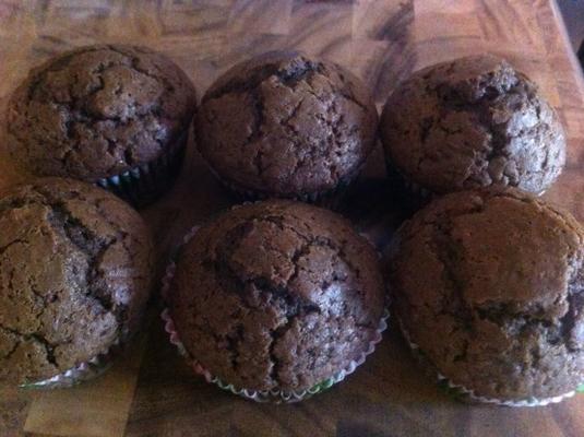 muffins de chocolate do furacão