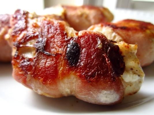 picadas de frango jalapeño bacon-embrulhado