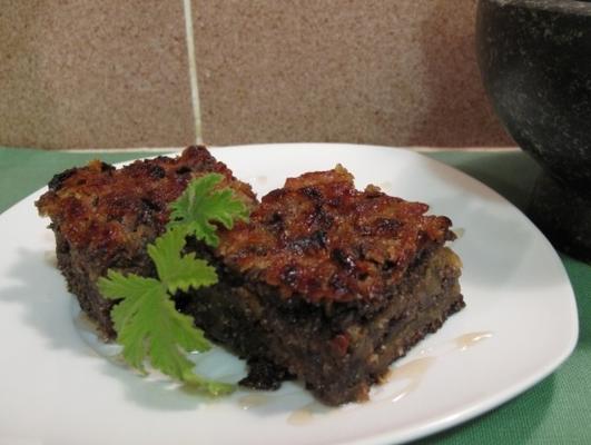 torta de maçã com sêmola