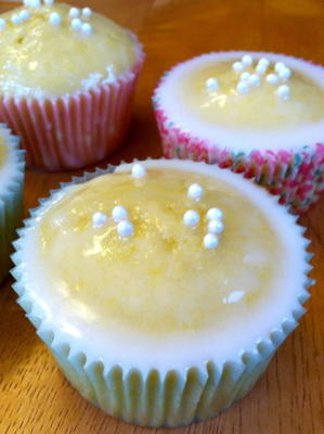 cupcakes de leitelho de limão