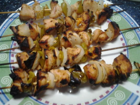 kebabs de frango picante de key west