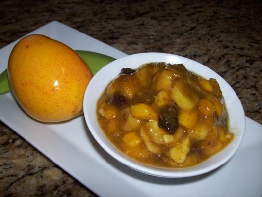 chutney de manga banana rápido e fácil