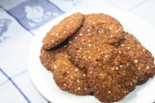 biscoito de anzac sem glúten