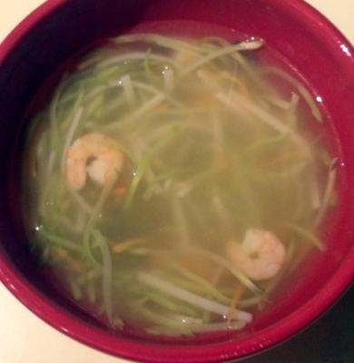 sopa de macarrão de arroz de inspiração asiática (microondas)