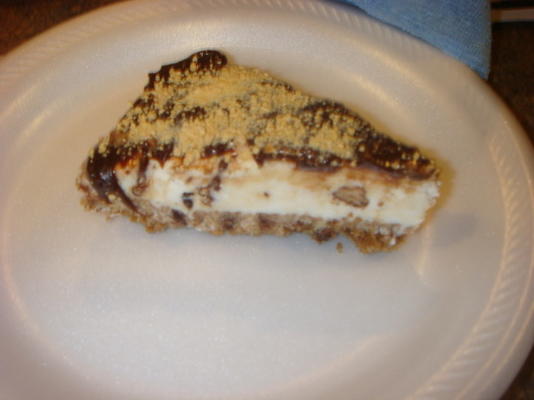 torta de lama de biscoito de chocolate congelado