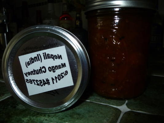 chutney de manga nepalês (índia)