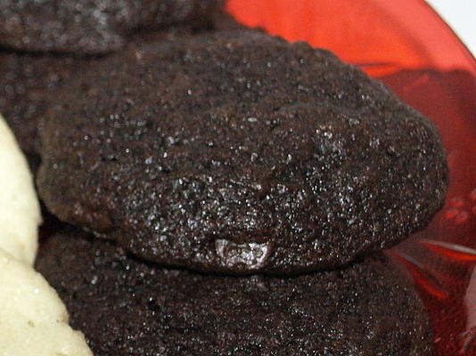 biscoitos de brownie de chocolate duplo da vovó