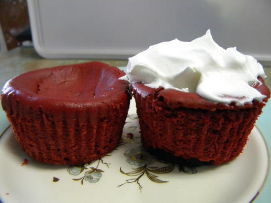 cupcakes cheesecake de veludo vermelho