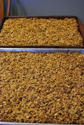 granola de trituração de canela