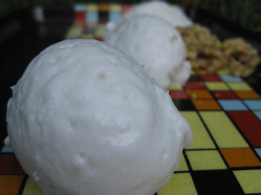 sorvete de coco vegan tailandês