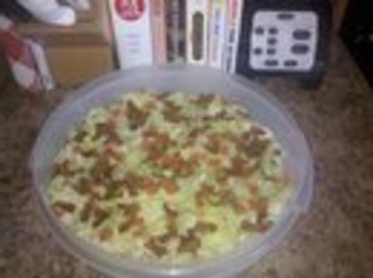 Salada de macarrão com k-jon