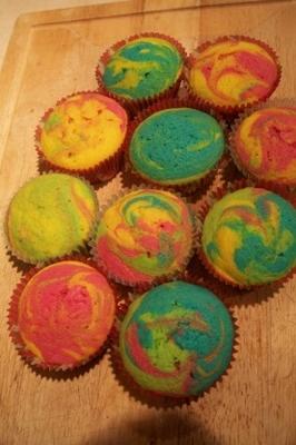 cupcakes coloridos