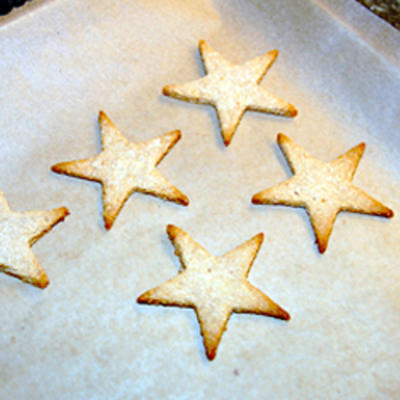 biscoitos de estrelas sem glúten
