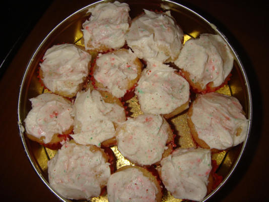 cupcakes de cana-de-doces com pressa