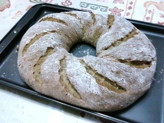 pão de fermento rápido de gergelim