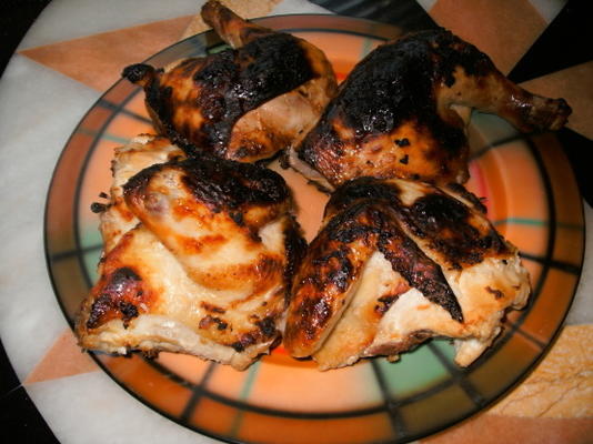 frango assado em forno estilo rotisserie