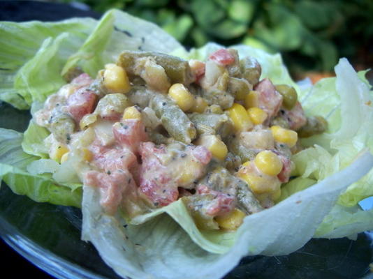 salada vegetariana suculenta suprema