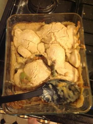 alho-poró, cenoura e cogumelos cremoso assar (vegan)