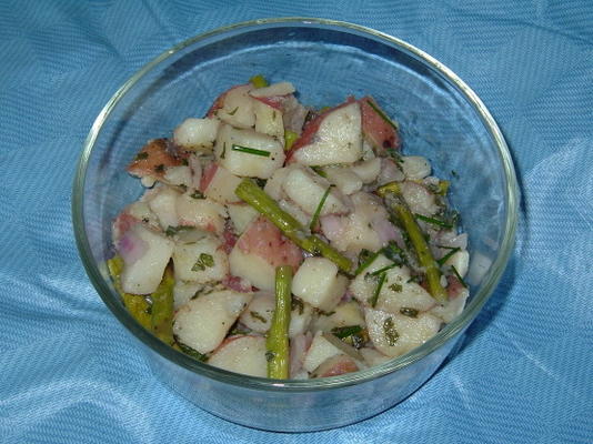 salada de batata assada espargos