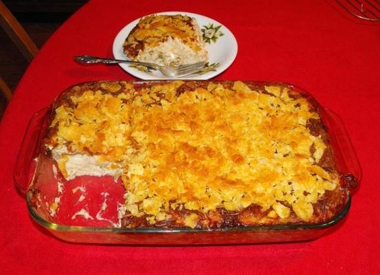 caçarola de frango de alegria (memórias na tomada - muffin inchado