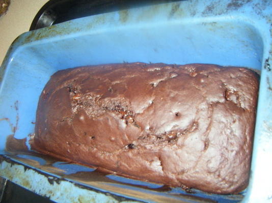 bolo de bolo de brownie de chocolate (vegan)