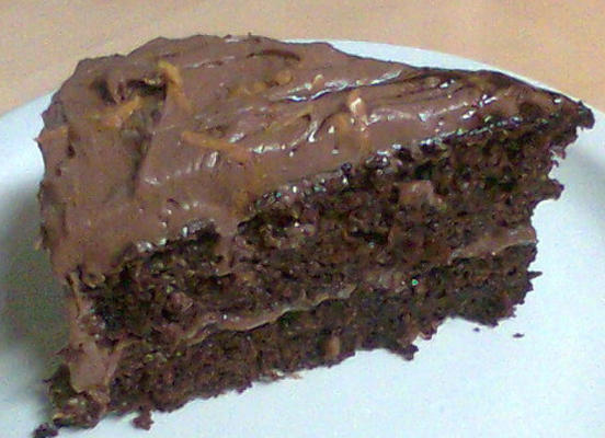 bolo de chocolate-laranja com cobertura de queijo creme de laranja e chocolate