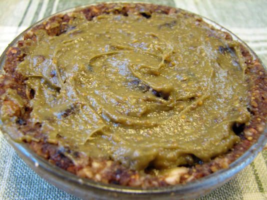 tartlet de abacate-figo (comida crua)