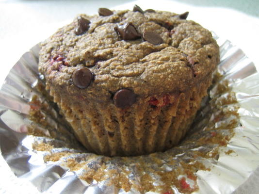 muffins de chocolate cereja (tudo-livre, baixo-cal e vegan!)