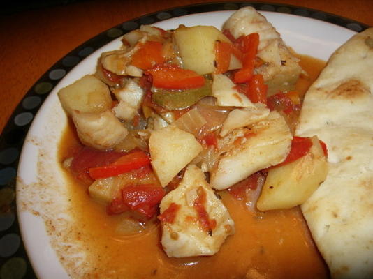 guisado de peixe indiano