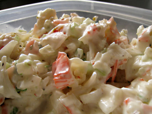 salada de caranguejo italiano, spread ou dip