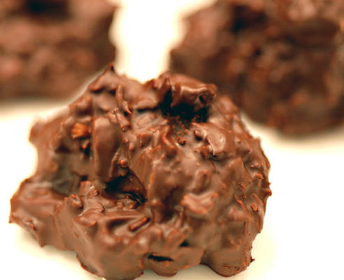 Clusters de coco chocolate sem glúten laranja