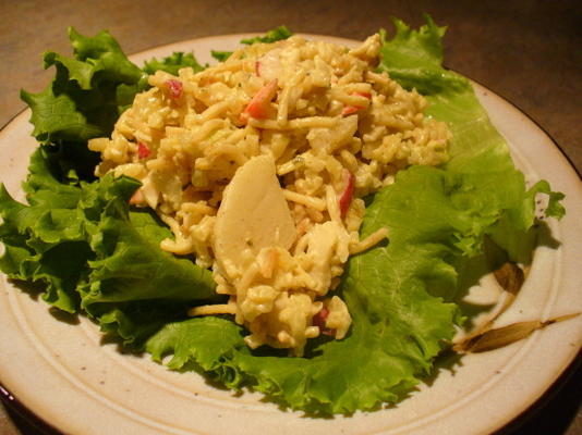 salada de curry arroz-a-roni oriental