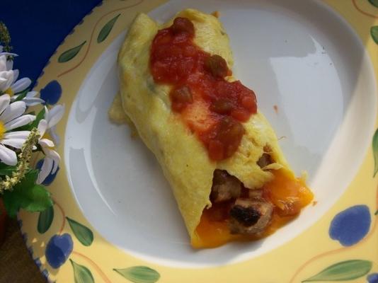low-carb - burrito do café da manhã