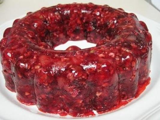 salada de gelatina de cranberry da vovó