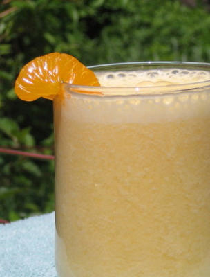 batido de iogurte de mandarina / bebida