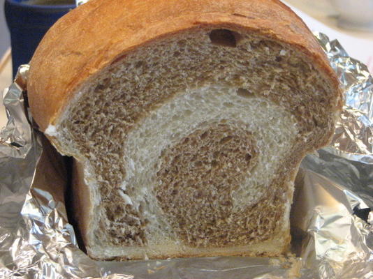 pão de fermento de dois tons