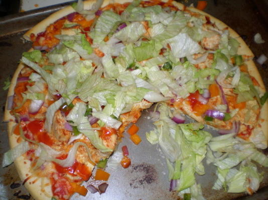 pizza de taco de frango