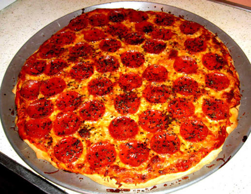deliciosa pizza italiana semi caseira de pat