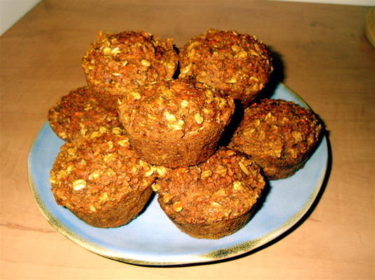 muffins de cenoura gengibre saudável