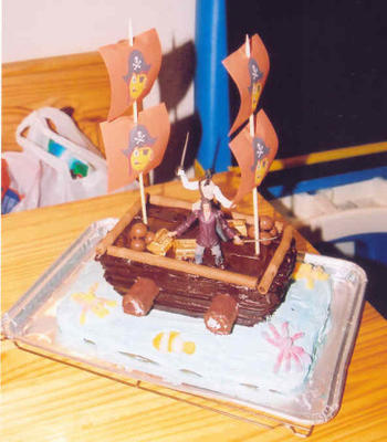 bolo de navio pirata