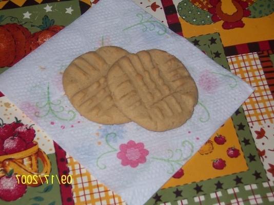 o melhor (e um dos mais fáceis) biscoitos de manteiga de amendoim! (Beijos