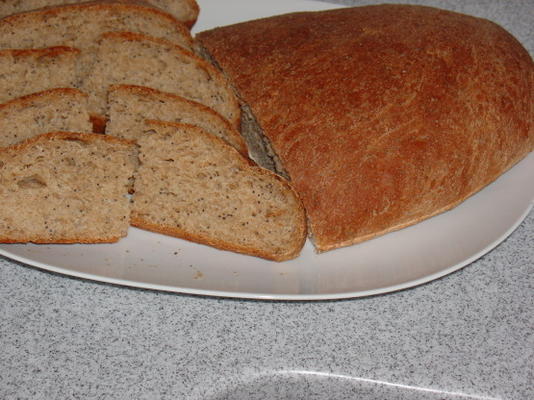 pão de três sementes (da máquina de pão ao forno)